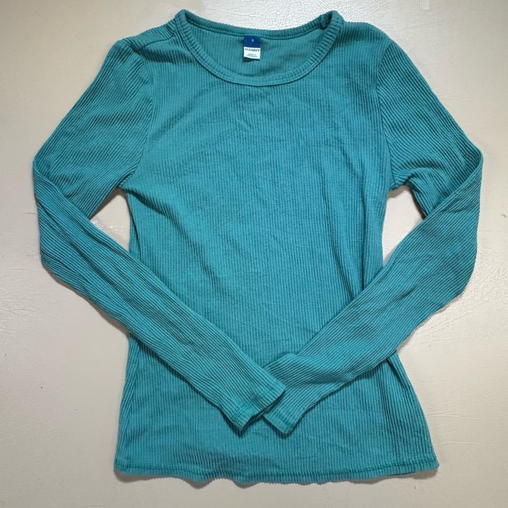 Old Navy Turquoise Long Sleeve Top